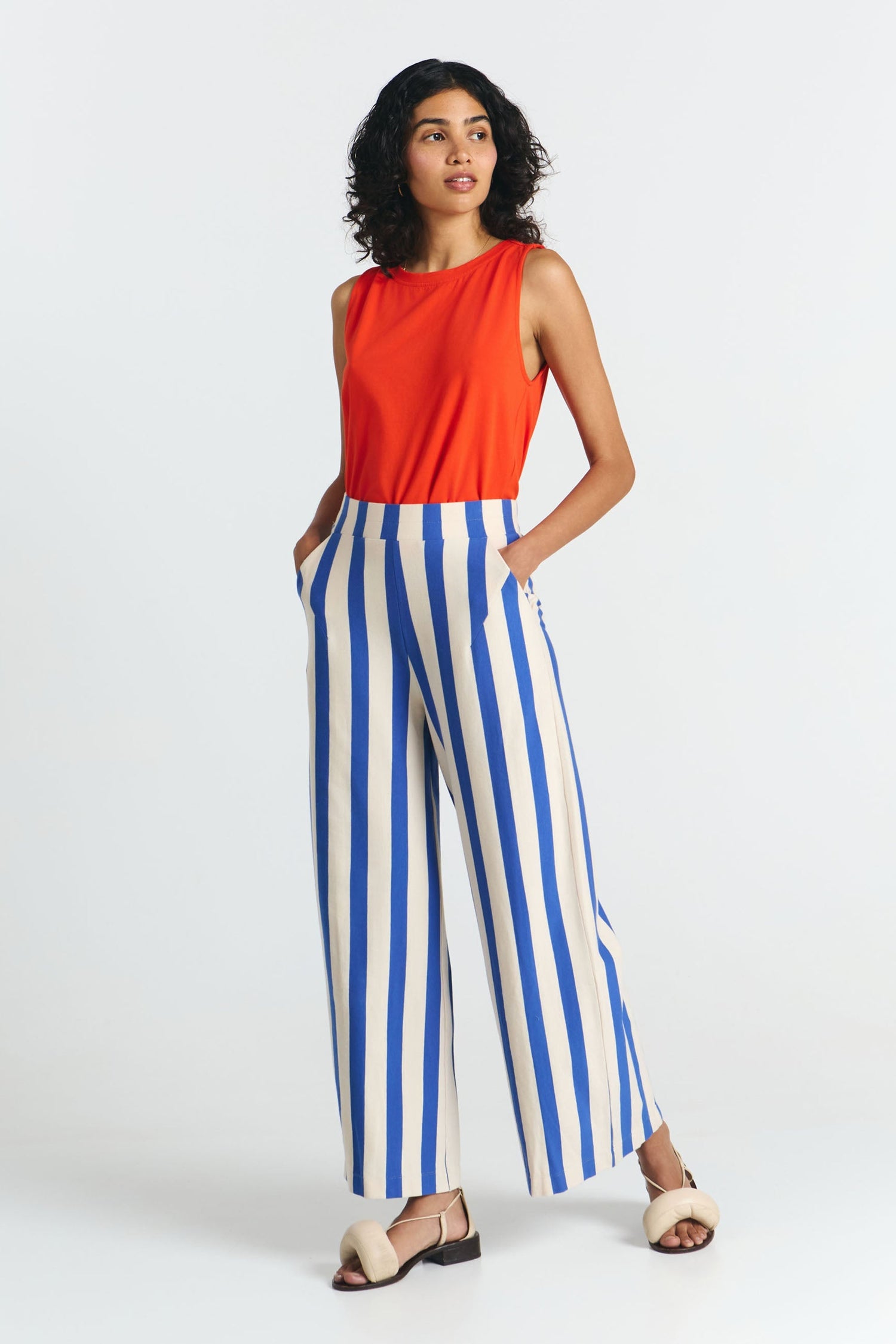 Palau Pants Blue Stripes