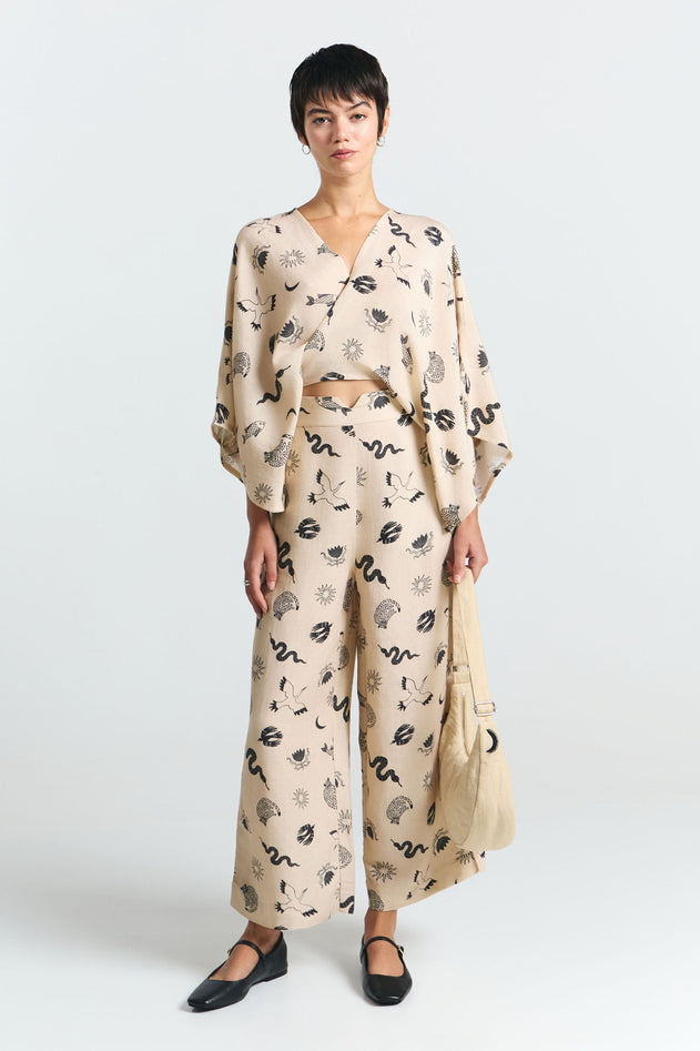 Makah Pants Fauna Print