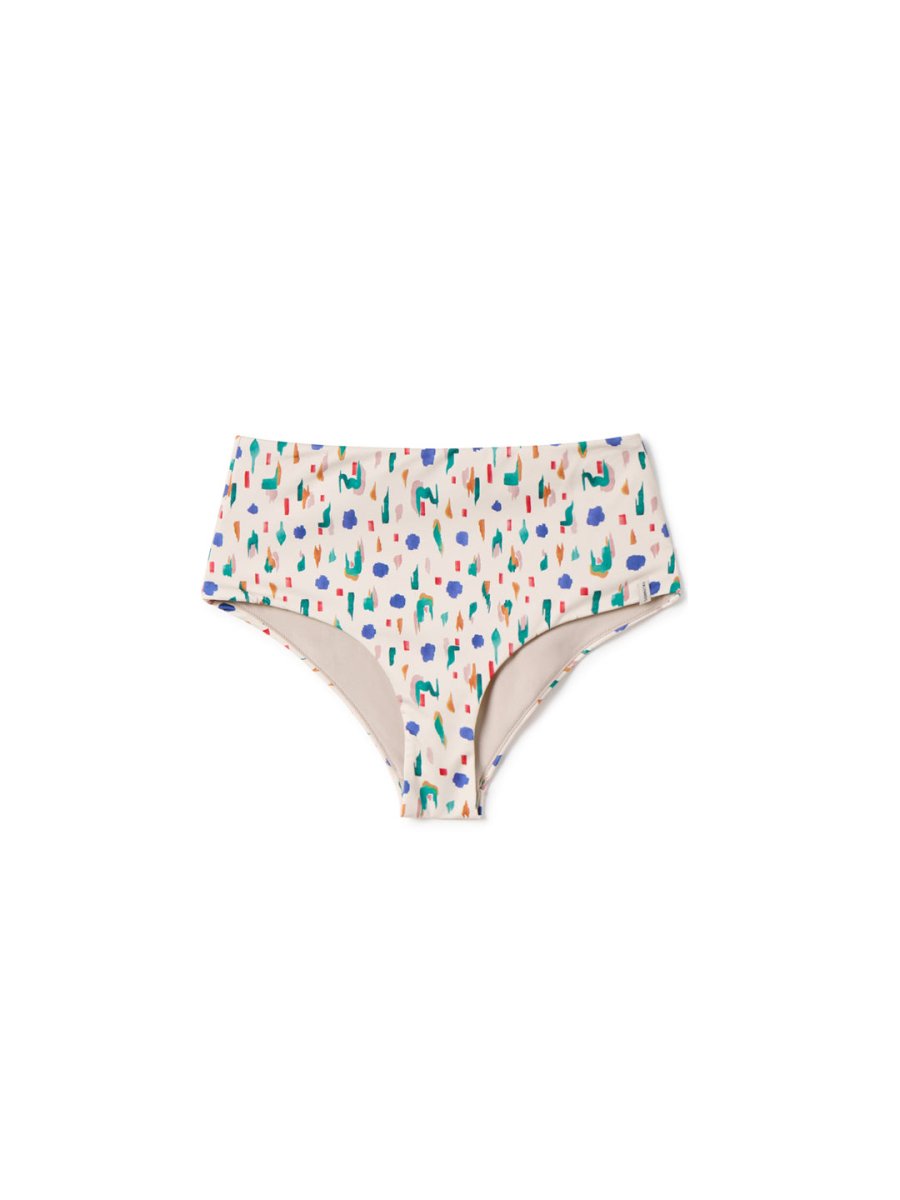 Sutton Bikini Bottom Abstract Print - IVALO.COM
