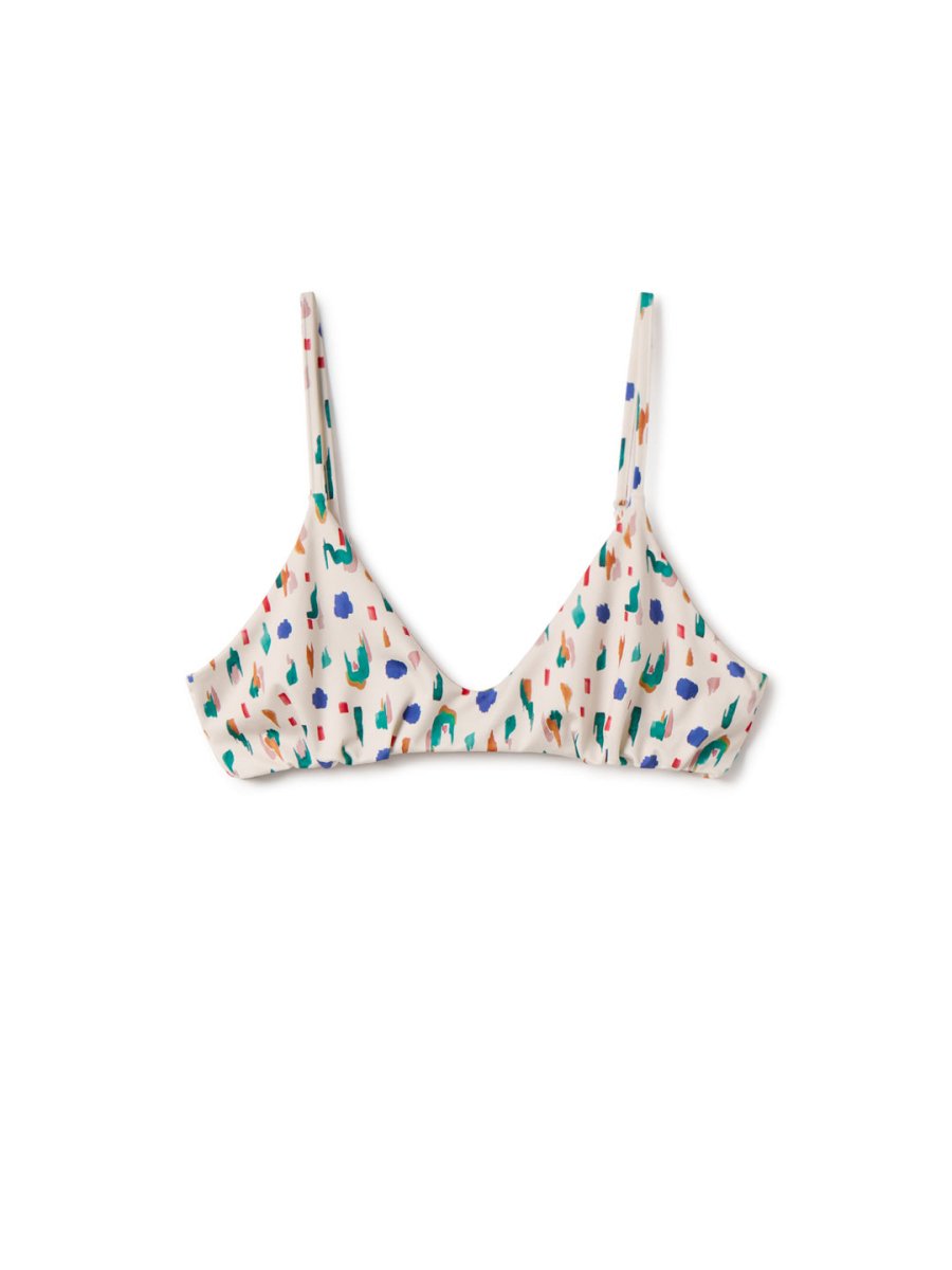 Sutton Bikini Top Abstract Print - IVALO.COM