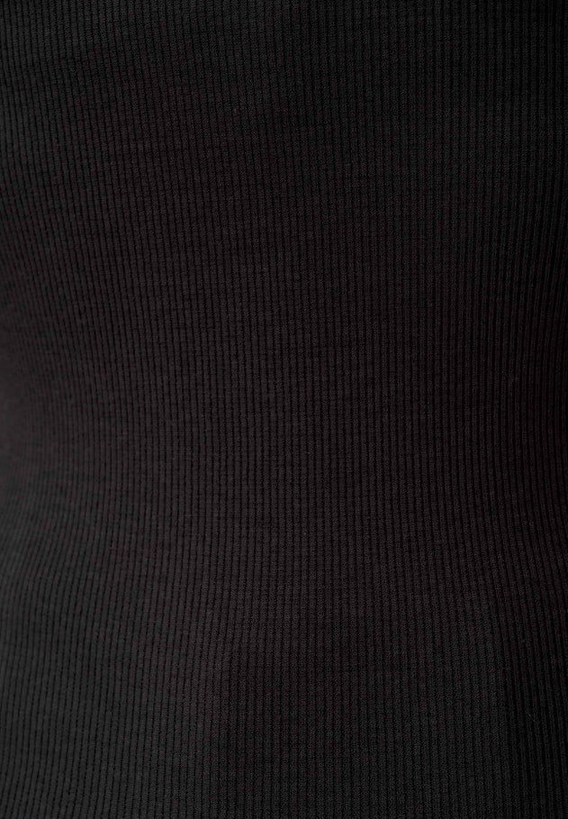 Tillda Ribbed T-Shirt Black