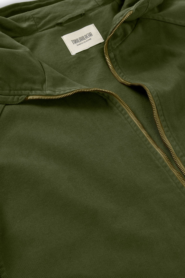Men's Tensel Jacket Organic Cotton Olive Green