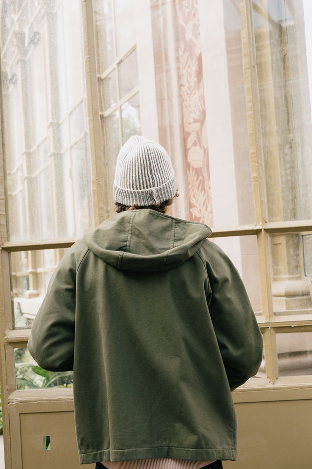 Men's Tensel Jacket Organic Cotton Olive Green