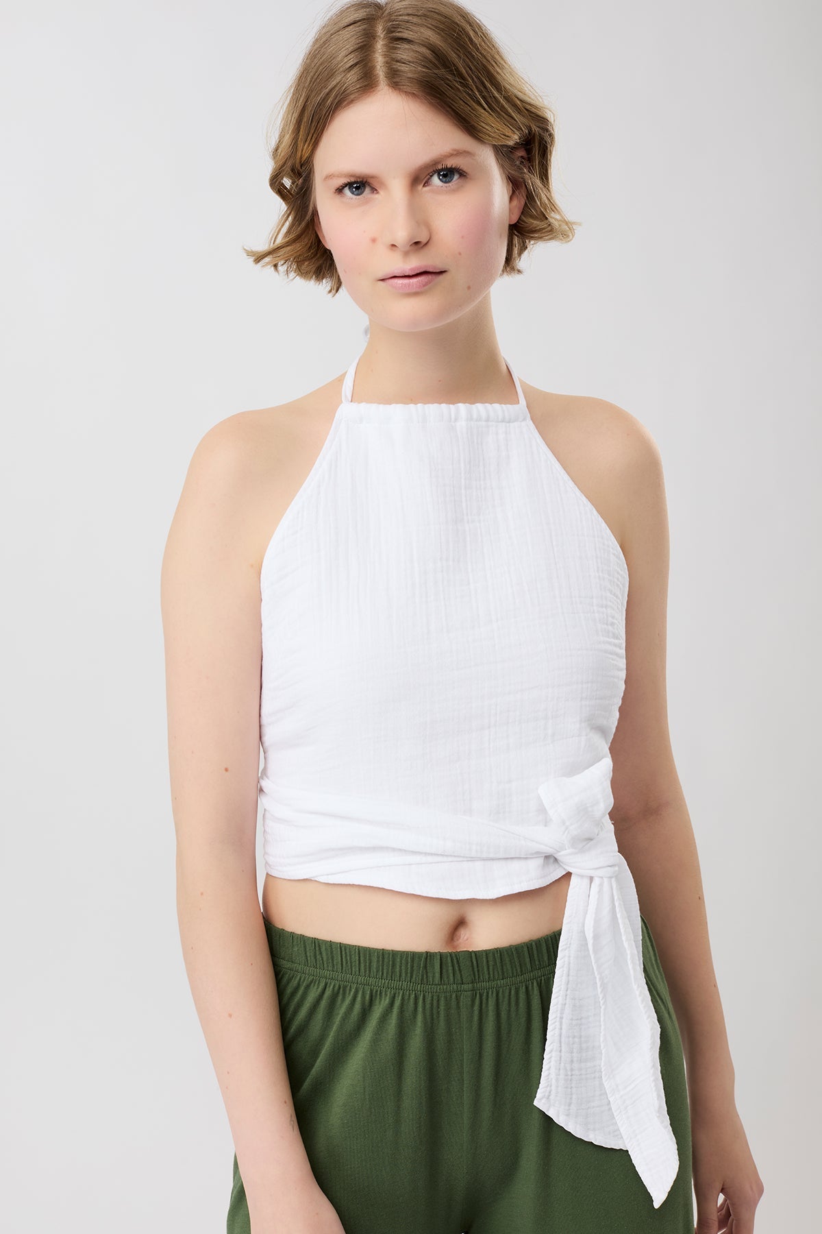 Coastal Wrap Top White