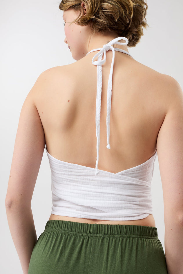Coastal Wrap Top White