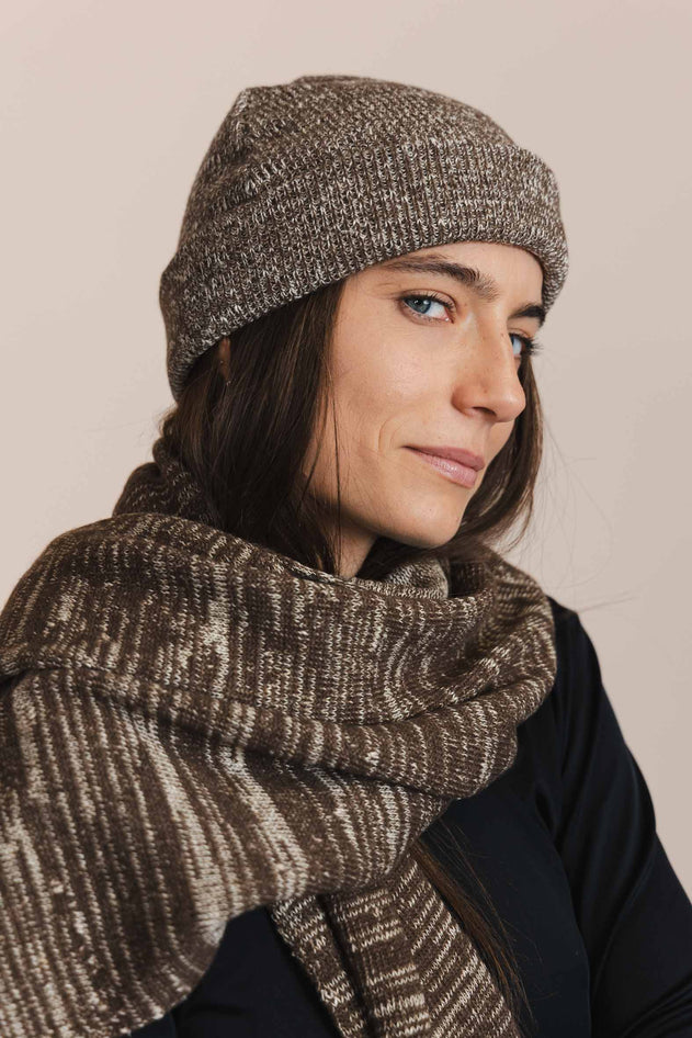 The Hemp & Wool Scarf Brown