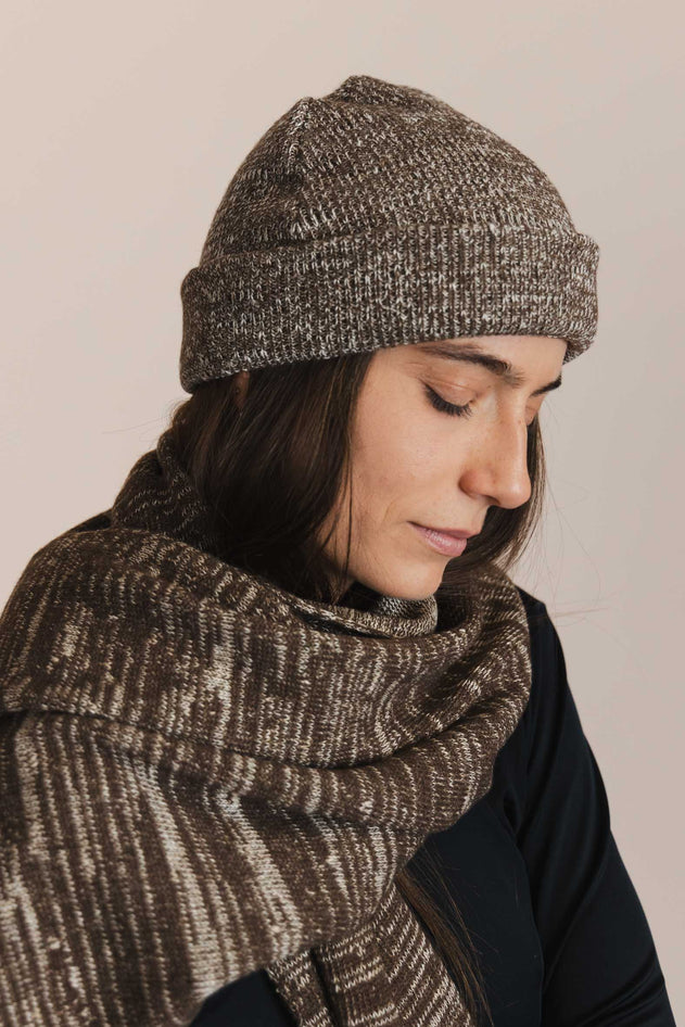 The Hemp & Wool Scarf Brown