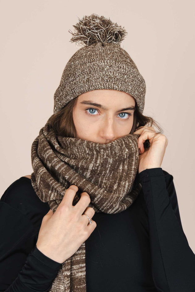 The Hemp & Wool Scarf Brown
