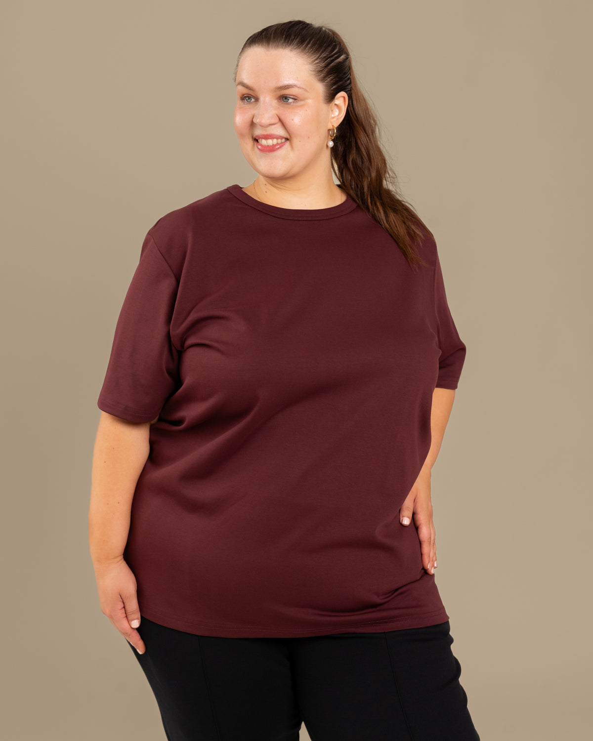 Ajaton T-Shirt Burgundy