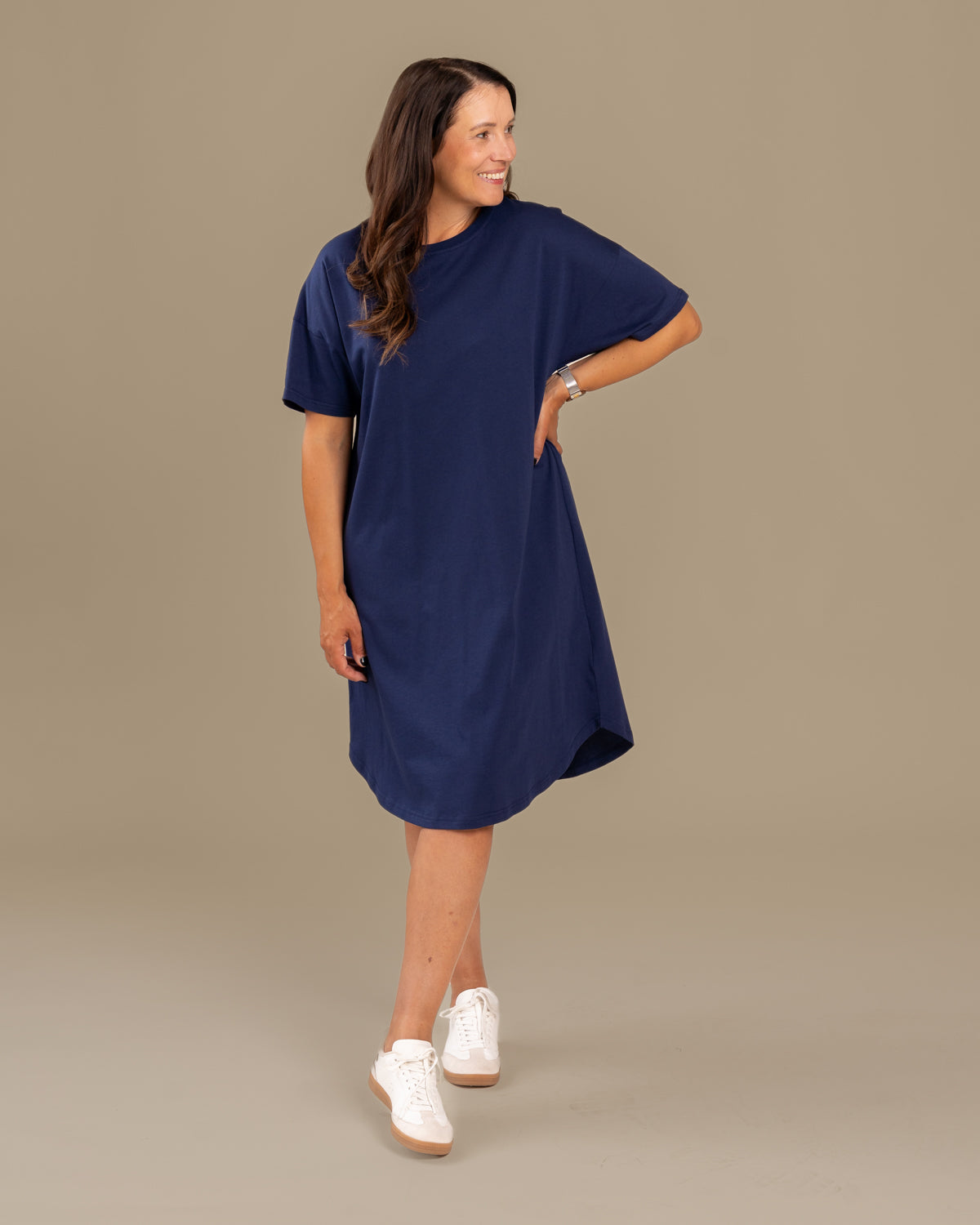 T-Shirt Dress Ocean Blue