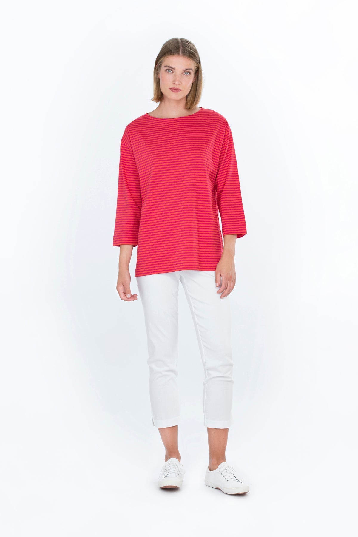 Ulpukka Shirt Striped Orange Pink