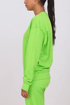 Unisex Oversize Crewneck Sweatshirt Apple Green
