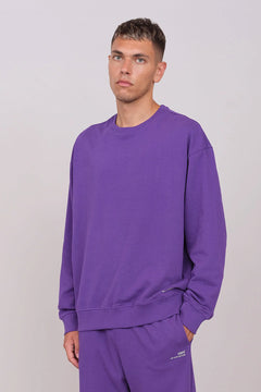 Unisex Oversize Crewneck Sweatshirt Purple