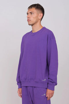 Unisex Oversize Crewneck Sweatshirt Purple