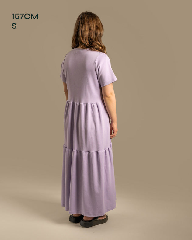 V-Neck Maxi Dress Lavender