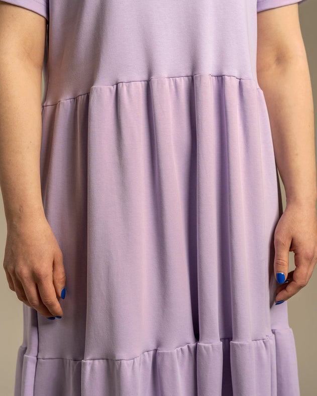V-Neck Maxi Dress Lavender
