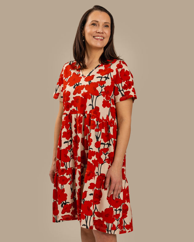 V-Neck Dress Valmut