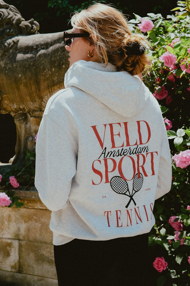 Jordaan Sport Tennis Hoodie Heather Grey