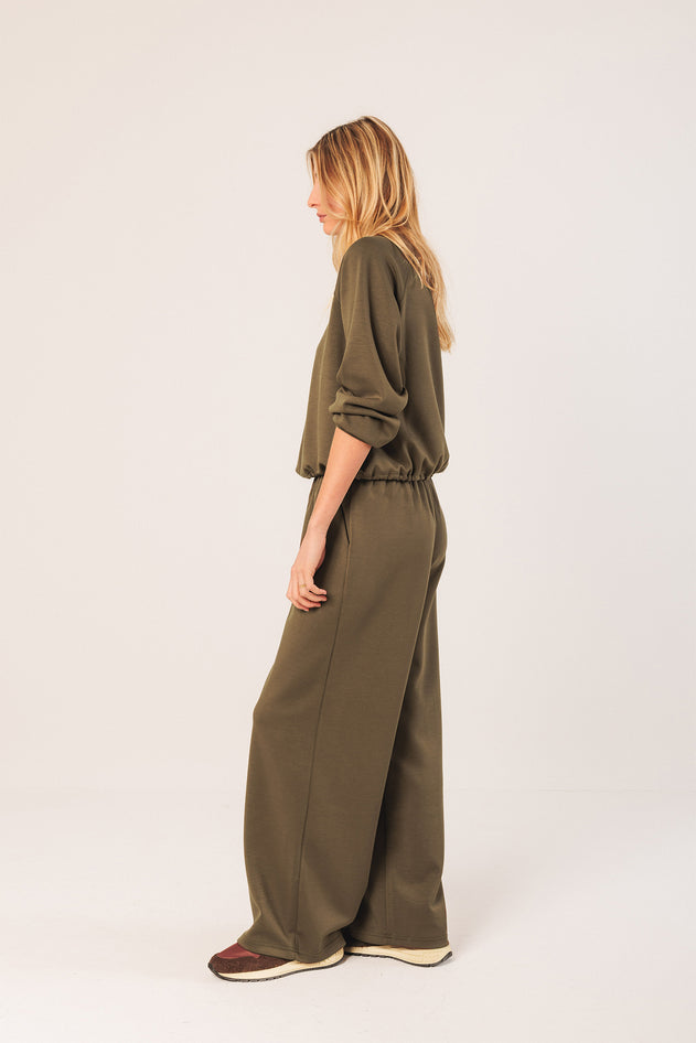 Wide Leg Pants Brown