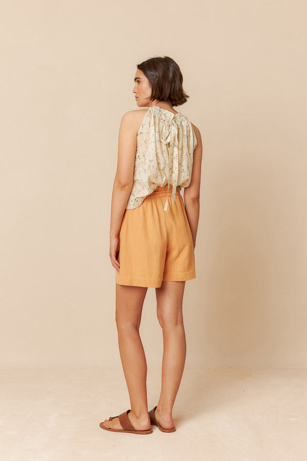 Halter Collar Top Vanilla