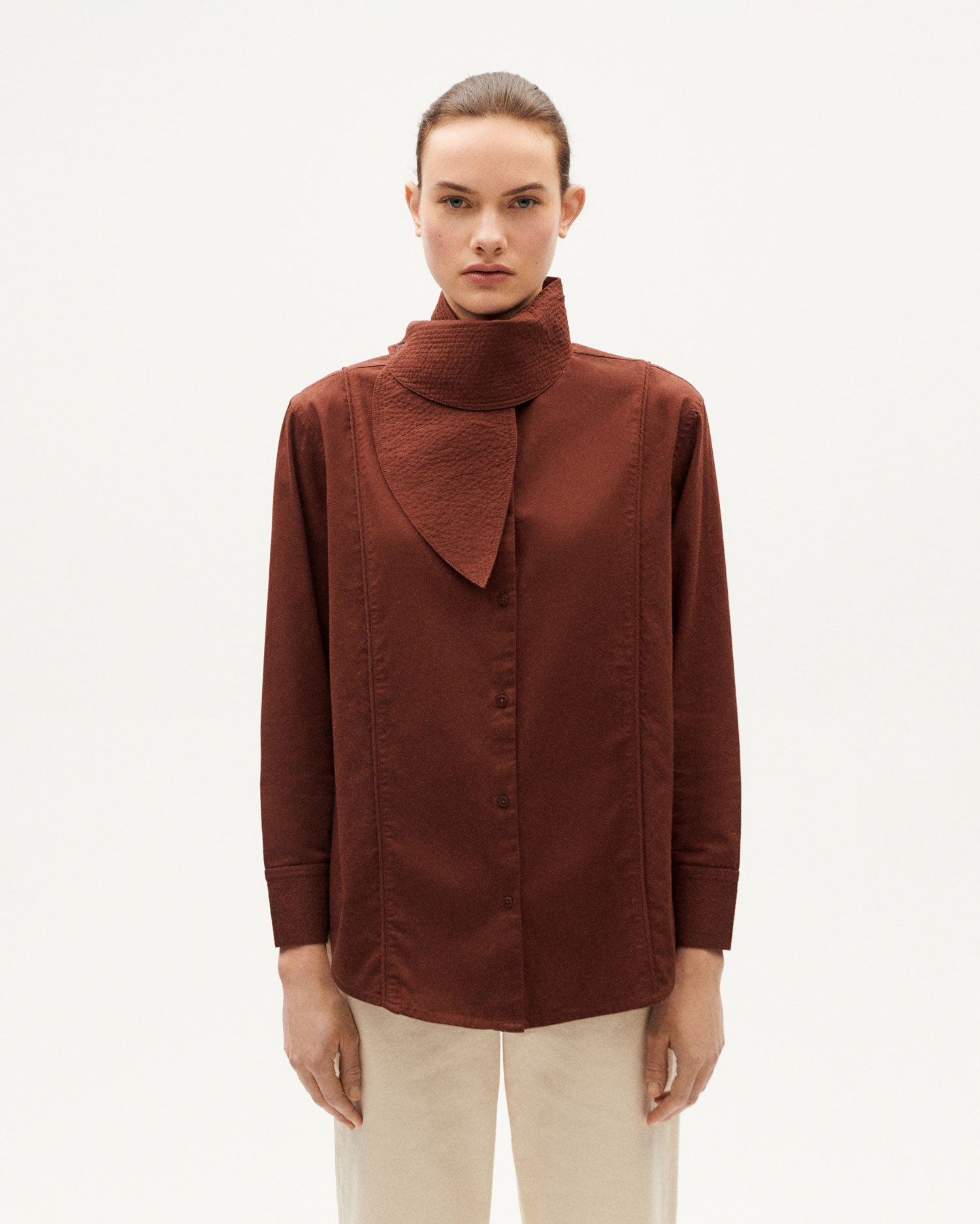 Georgia brown blouse