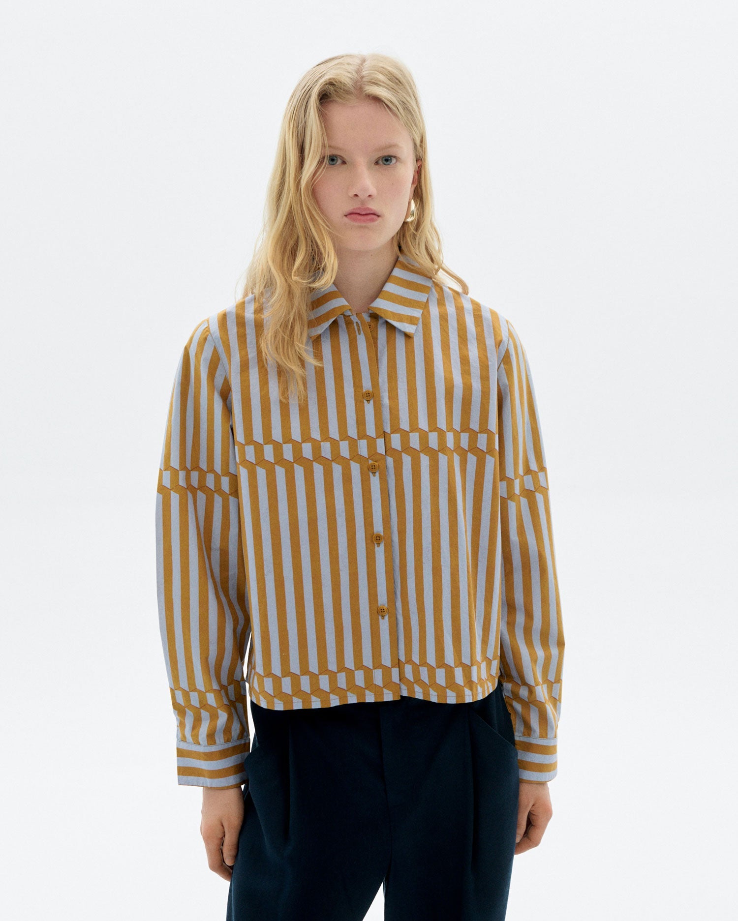 Esqué Duna Blouse Striped Poplin
