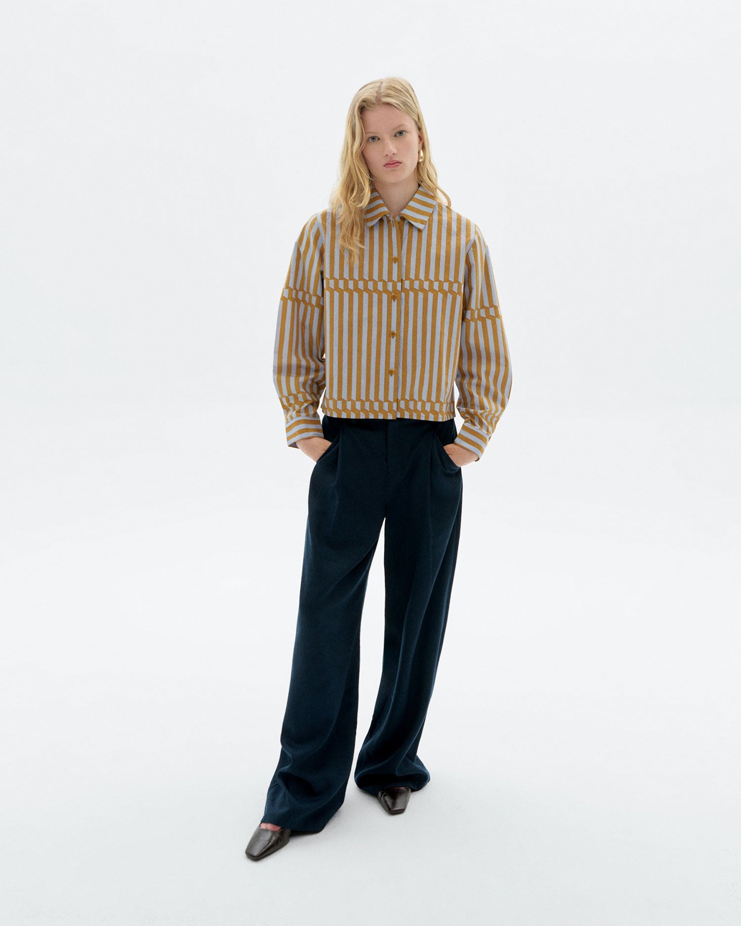 Esqué Duna Blouse Striped Poplin