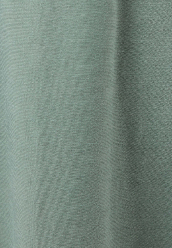 Slub Jersey Dress With Side Pockets Green Tea