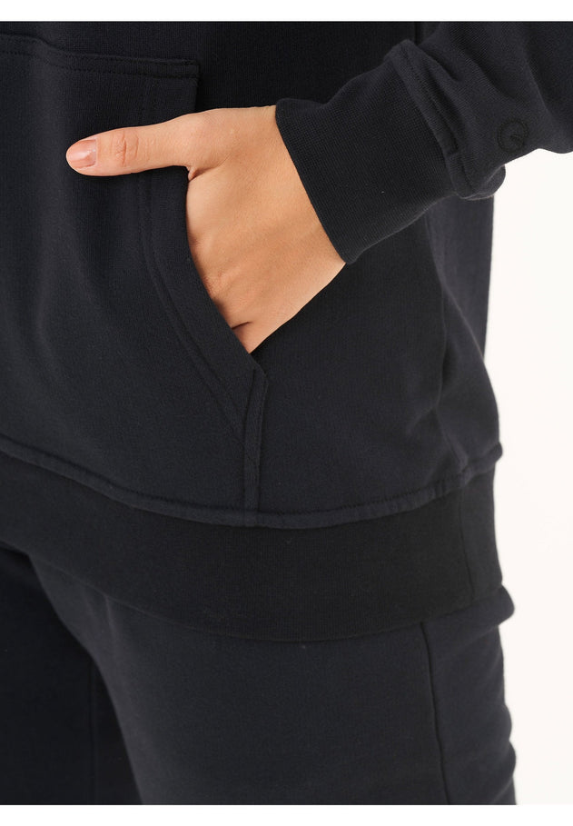 Women's Basic Soft Touch Organic Cotton Hoodie Black