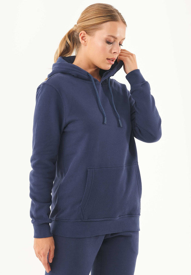 Women's Basic Soft Touch Organic Cotton Hoodie Navy