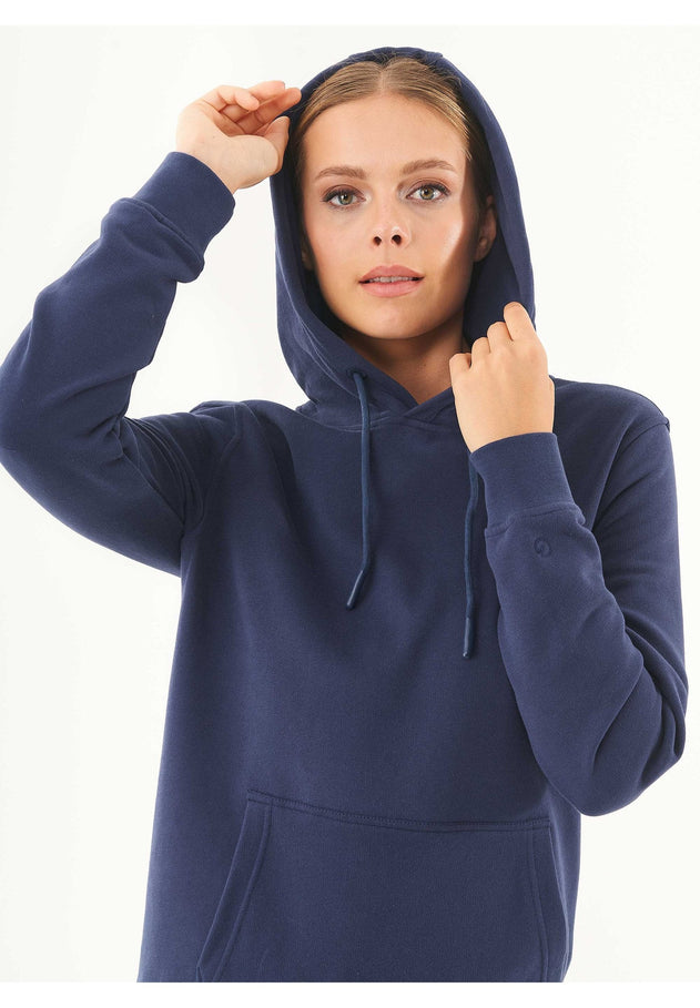 Women's Basic Soft Touch Organic Cotton Hoodie Navy