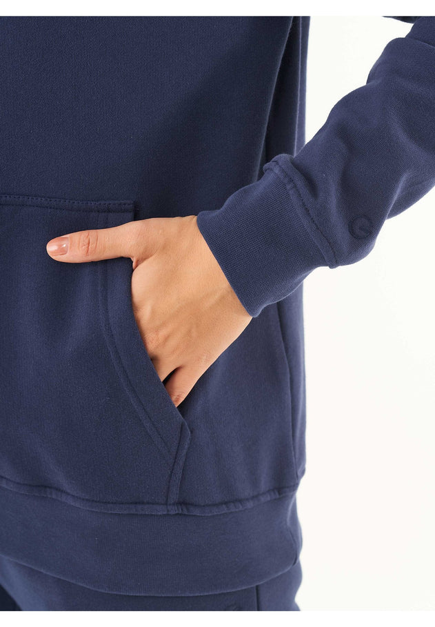 Women's Basic Soft Touch Organic Cotton Hoodie Navy