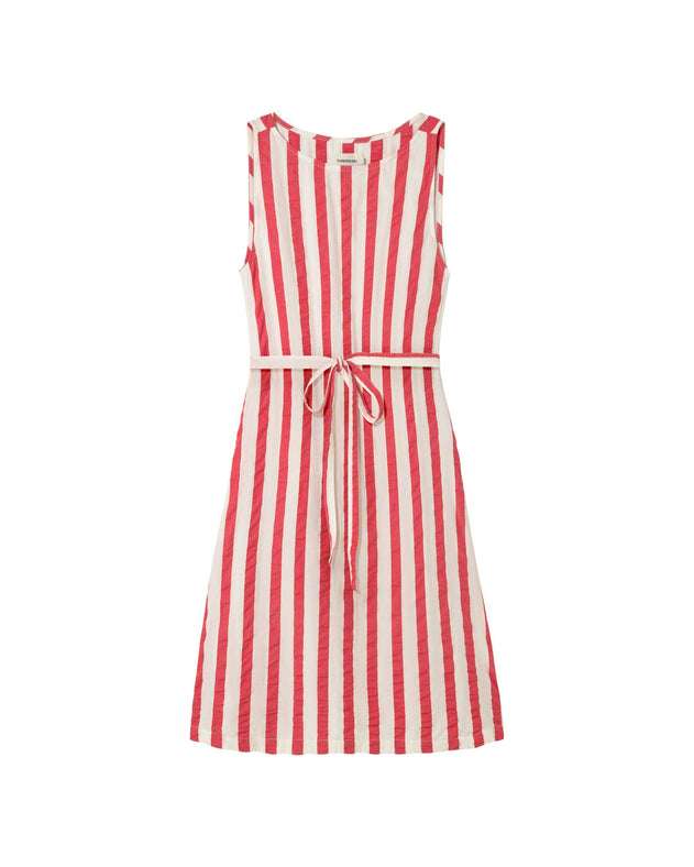 Cecile Dress Red Striped