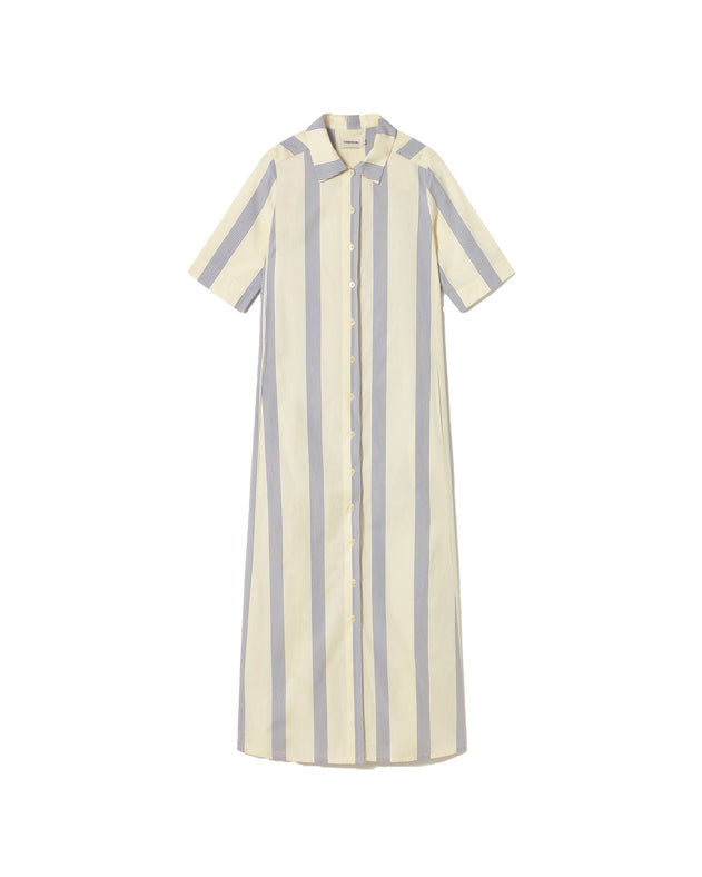 Gianna Shirt Dress Blue Stripes