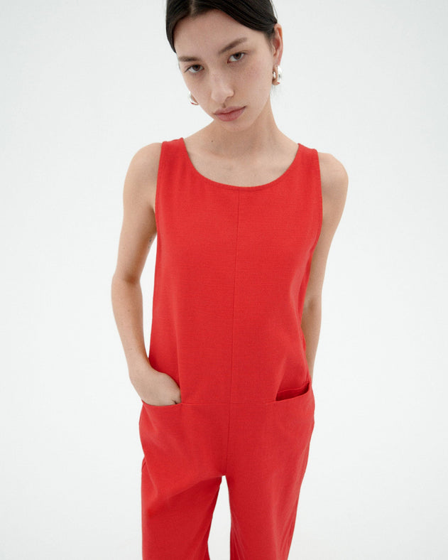 Adriana Jumpsuit Fiery Red