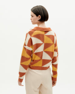 Knitted Paquita Sweater Brown