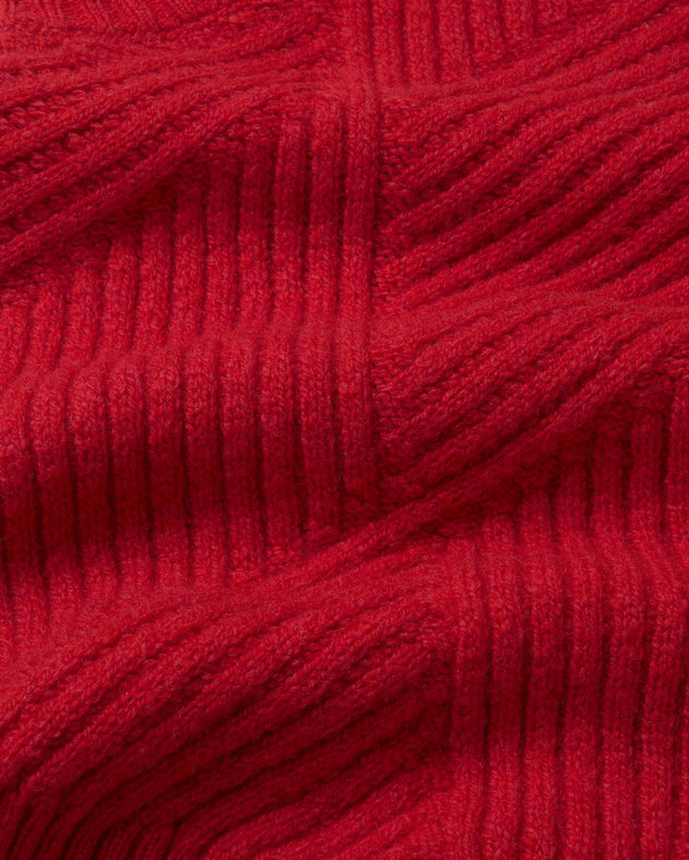 Kaia Vest Knitted Wool Red