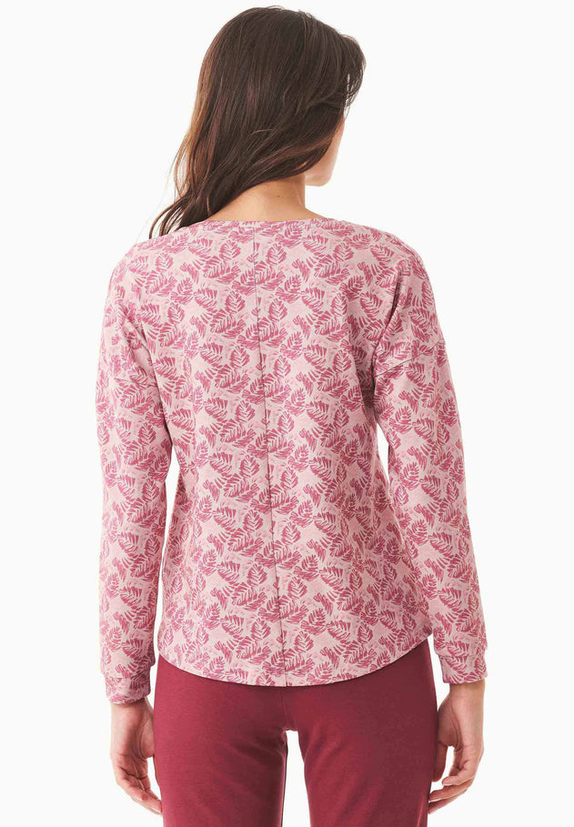 Women's Modal Blend Long Sleeve T-Shirt Autumn Leaves