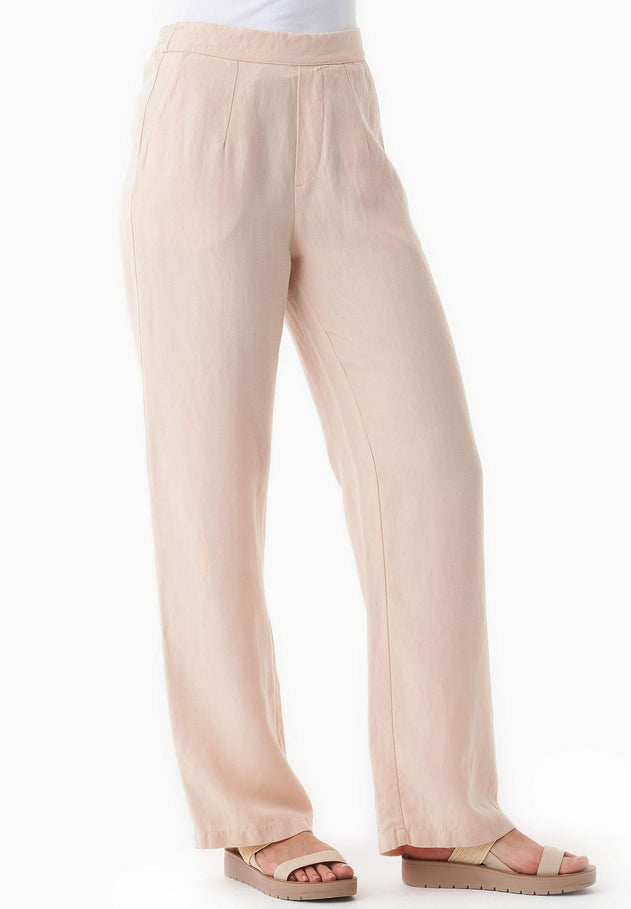 Linen-Lyocell Blend Pants Soft Beige
