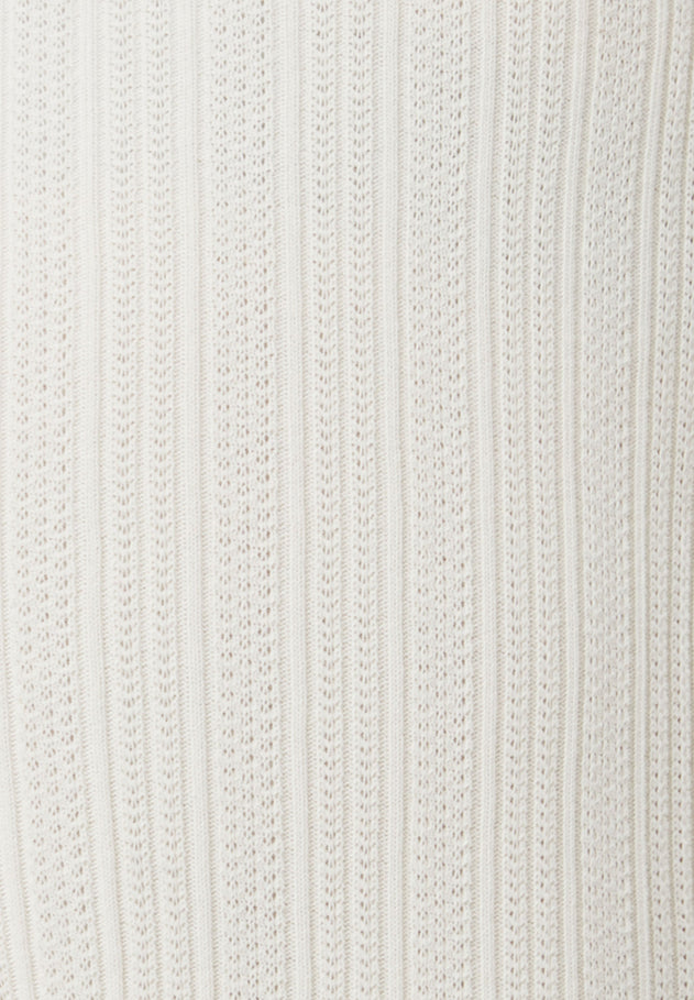 Jacquard Rib Pants Off White