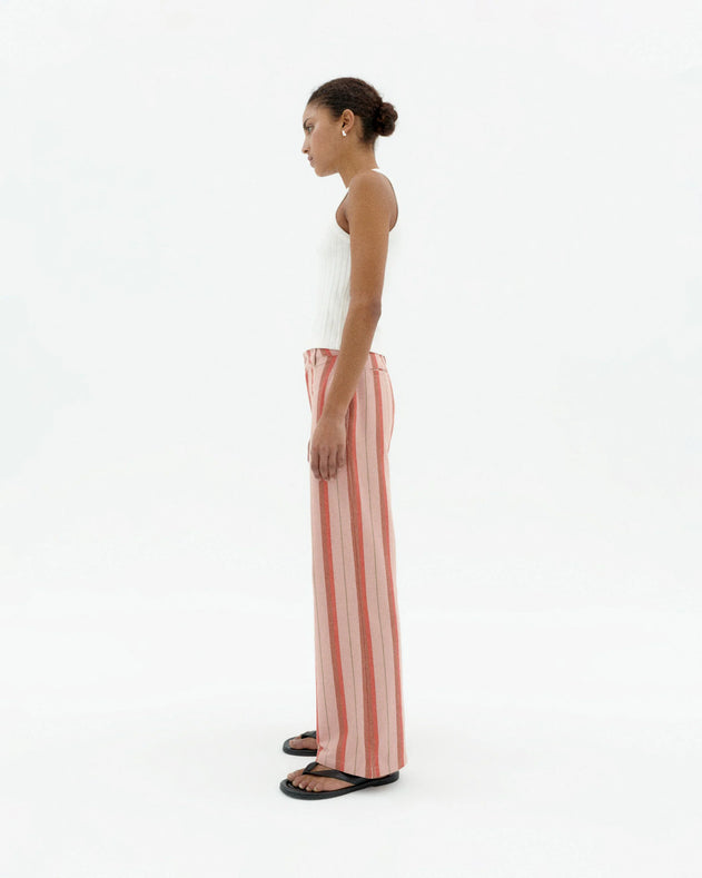 Karina High Rise Pants Striped