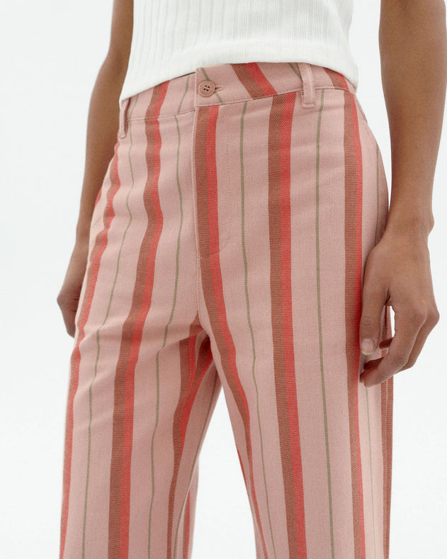 Karina High Rise Pants Striped