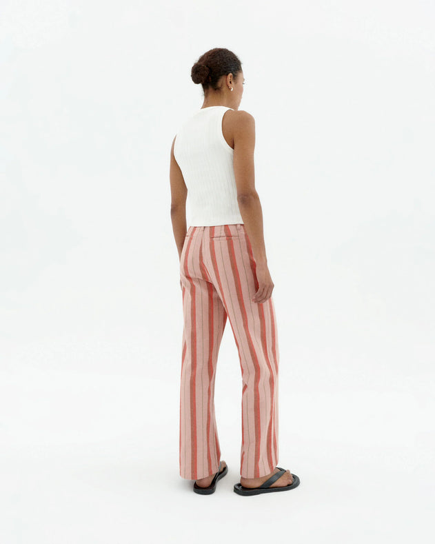 Karina High Rise Pants Striped