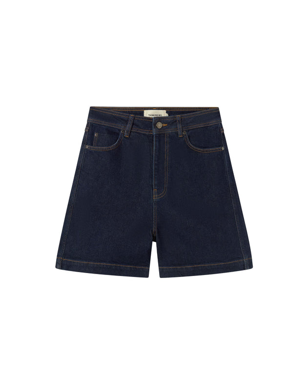 Luisa Denim Shorts Dark Clean