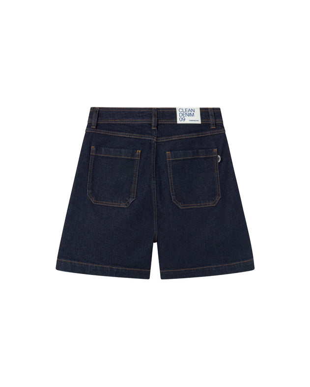 Luisa Denim Shorts Dark Clean