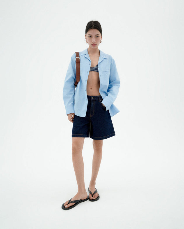Luisa Denim Shorts Dark Clean