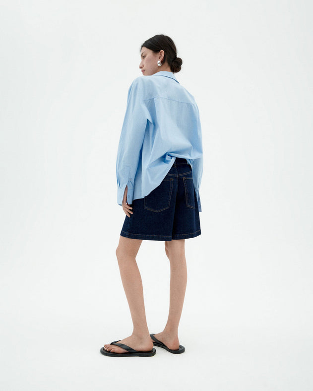 Luisa Denim Shorts Dark Clean