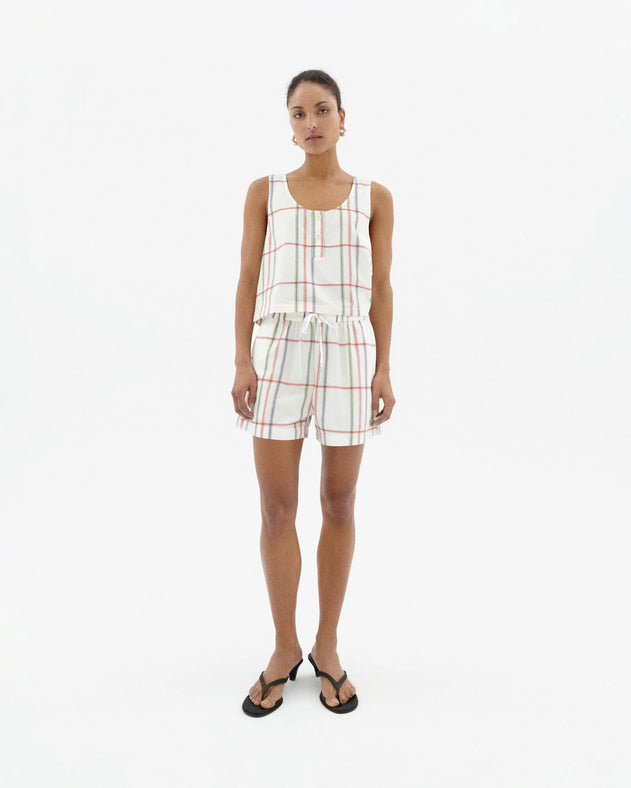 Geranio Shorts Multicolor Checkered