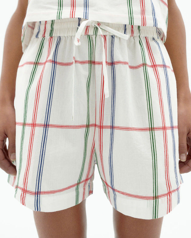 Geranio Shorts Multicolor Checkered