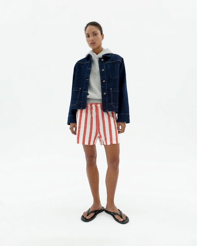Geranio Shorts Red Stripes